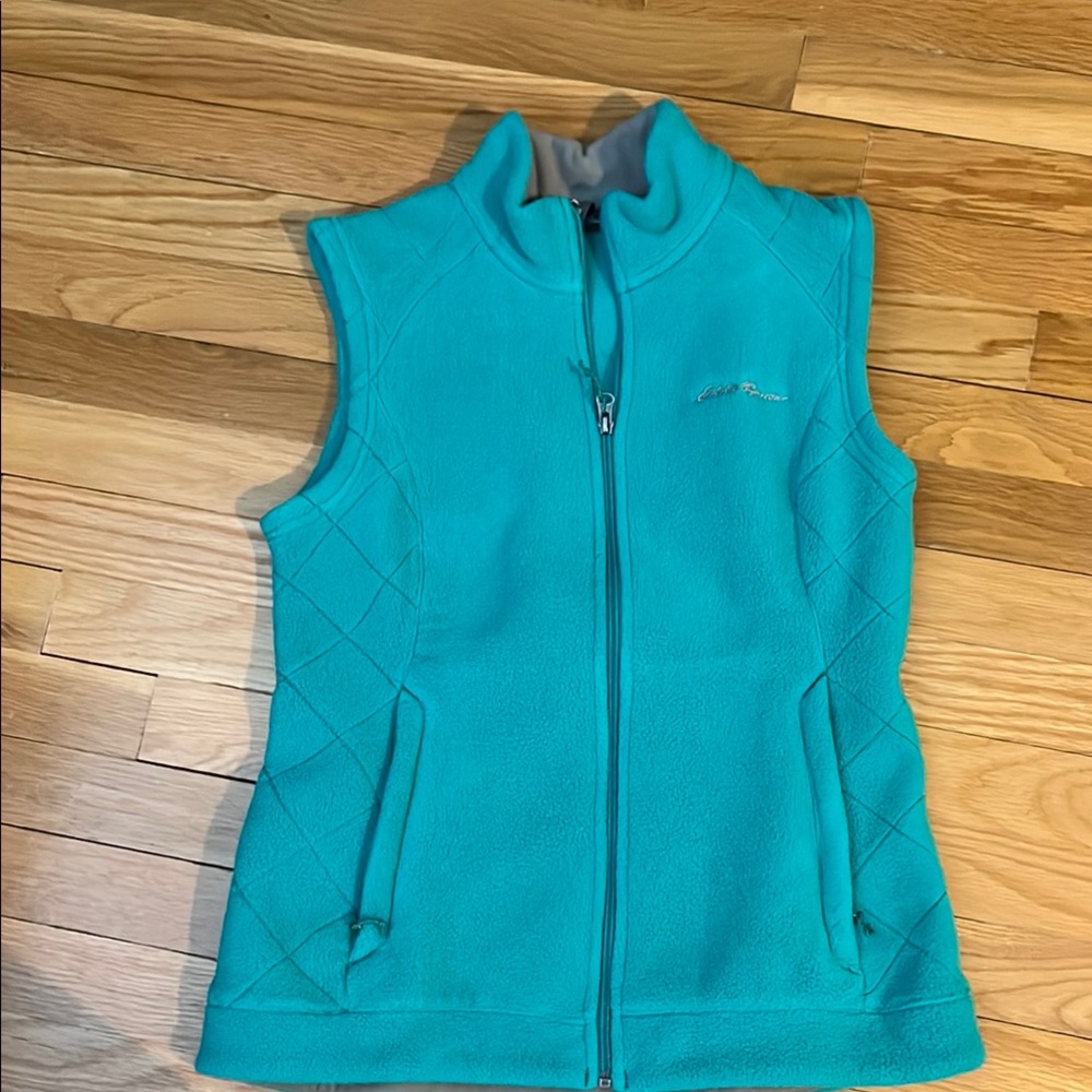Eddie Bauer Teal Fleece Vest